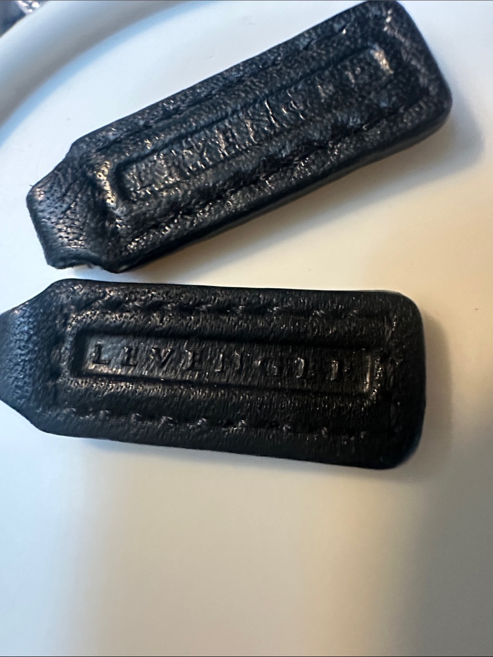 Levenger Leather Zipper Pulls for Repair Parts Replace Luggage Bags